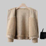 Willow – Sherpa-Wolljacke für Damen mit Taschen – Ansicht 4