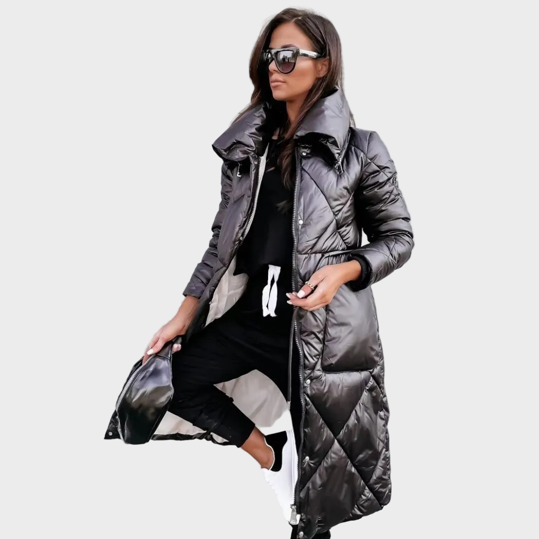 Elsa – Eleganter warmer Wintermantel für Damen – Ansicht 4