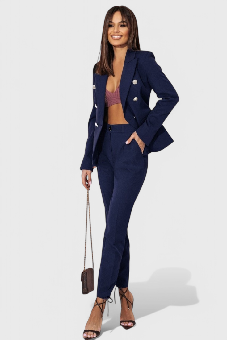 Elegantes Blazer- und Hosen-Set von Rosalin