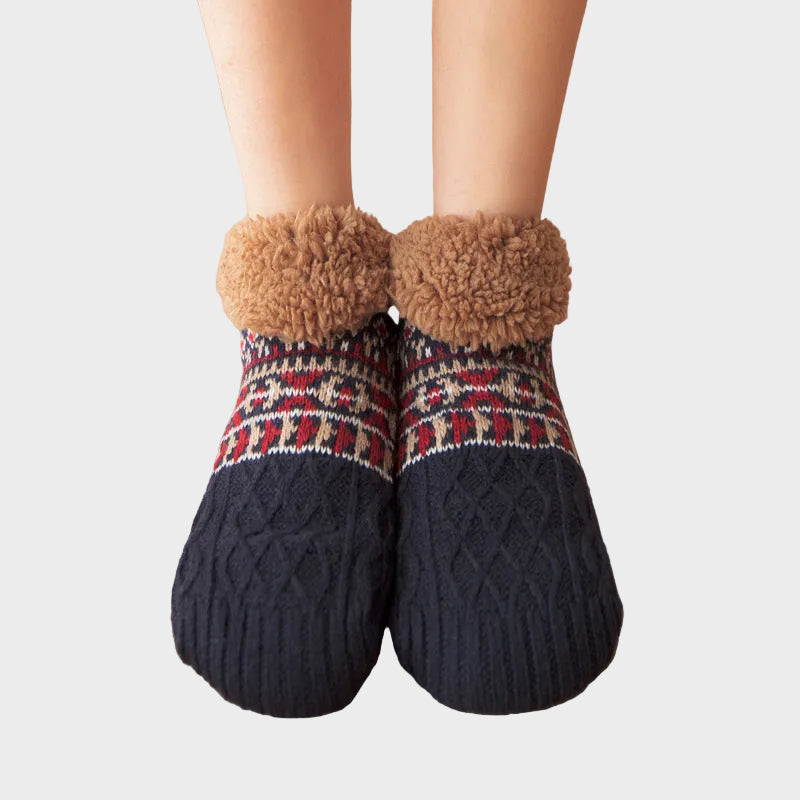Gestrickte Damen-Hausschuhe Julia mit Fleecefutter – Ansicht 15