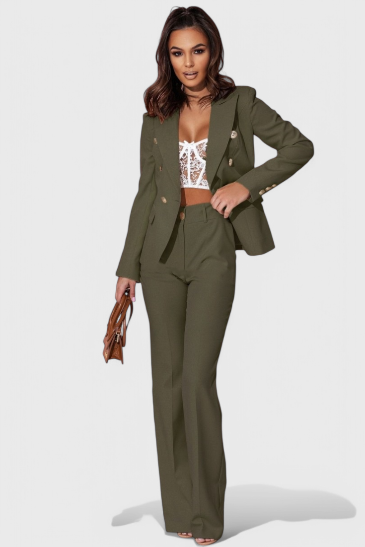 Elegantes Blazer- und Hosen-Set von Rosalin