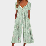 Sommer-Jumpsuit für Damen mit botanischem Muster – Ansicht 5