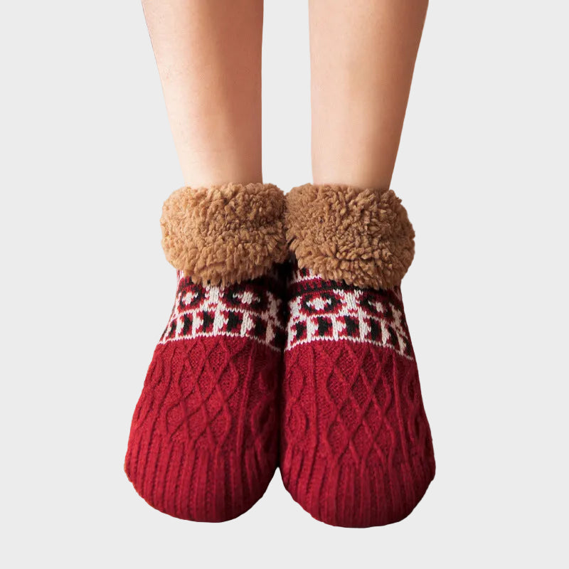 Gestrickte Damen-Hausschuhe Julia mit Fleecefutter – Ansicht 10