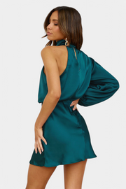 Mara – Drapiertes One-Shoulder-Minikleid für Damen – Ansicht 2