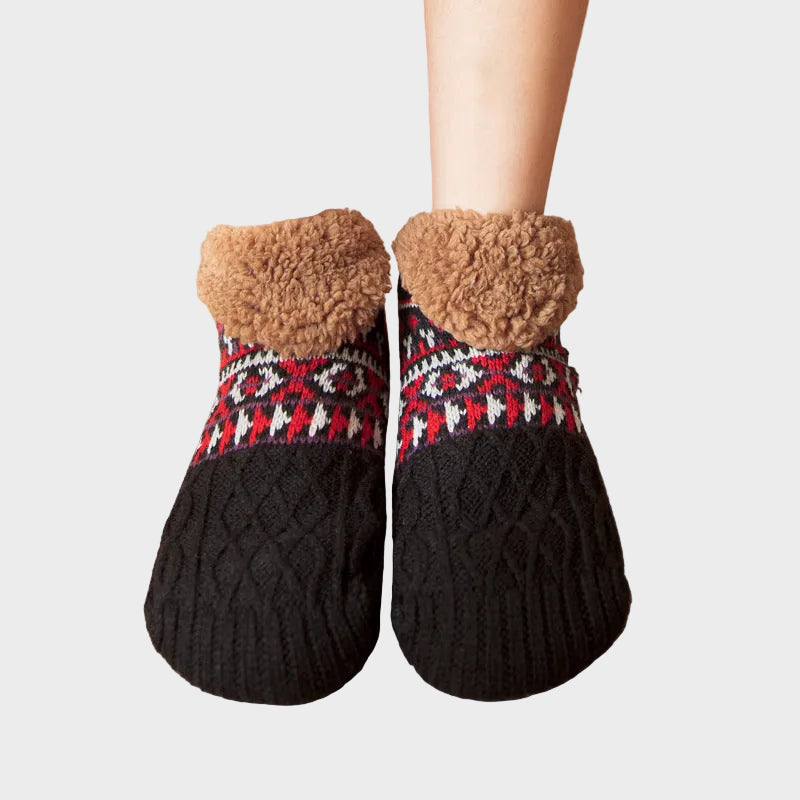 Gestrickte Damen-Hausschuhe Julia mit Fleecefutter – Ansicht 11