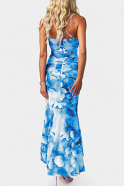 Abigail – Langärmeliges florales Damenkleid aus Blumen-Mesh – Ansicht 11