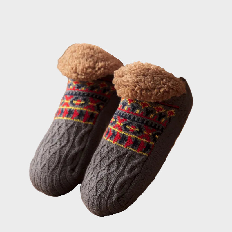 Gestrickte Damen-Hausschuhe Julia mit Fleecefutter – Ansicht 13