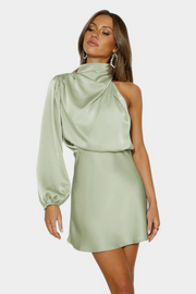 Mara – Drapiertes One-Shoulder-Minikleid für Damen