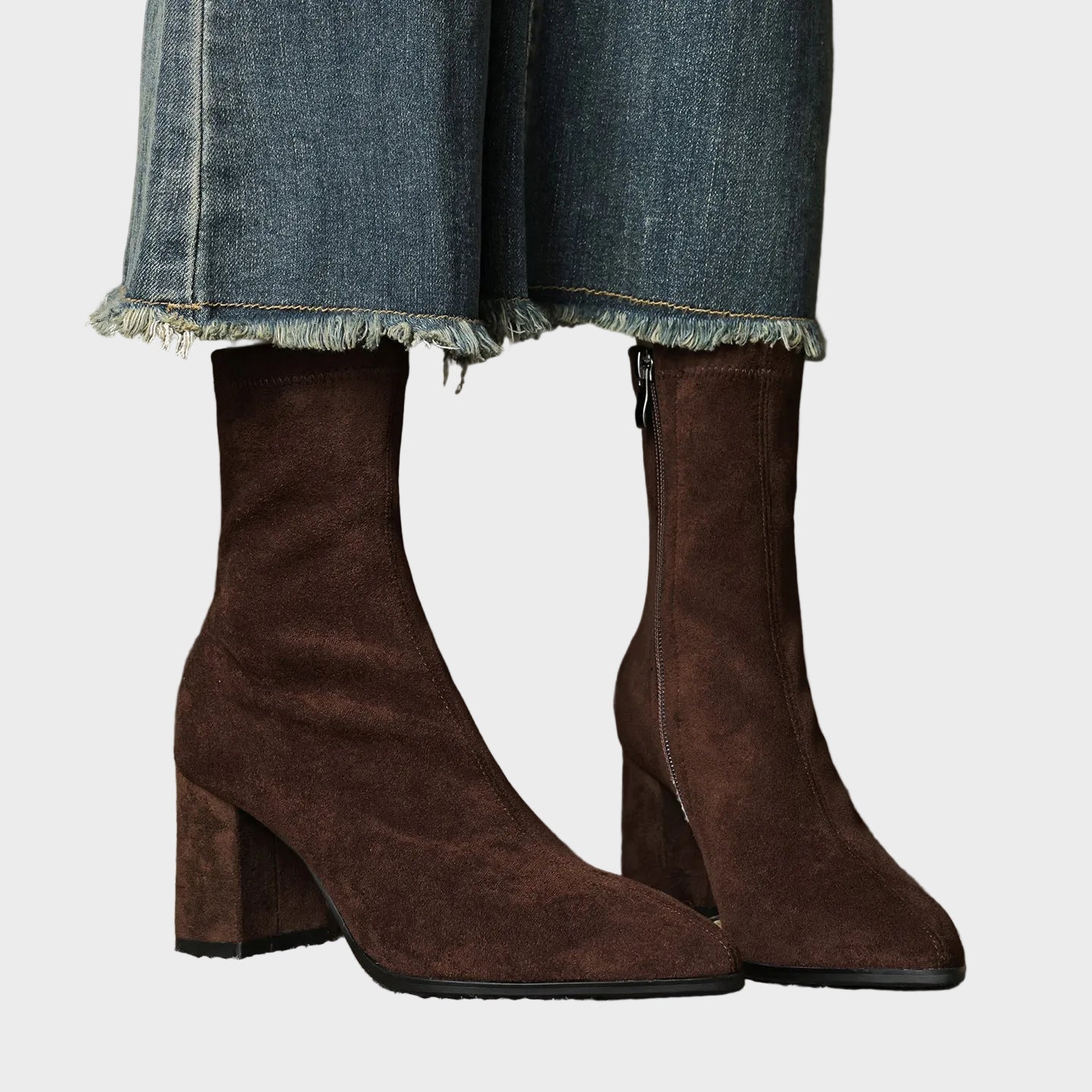 Damen-Stiefel Alora aus echtem Wildleder