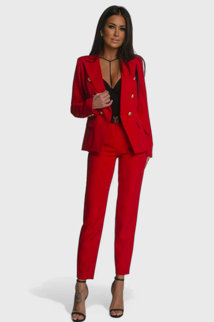 Elegantes Blazer- und Hosen-Set von Rosalin
