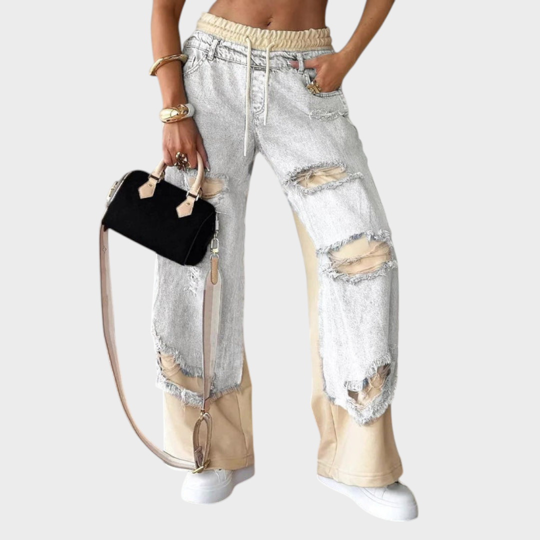 Nova – Jogger-Jeans für Damen mit Destroyed-Details – Ansicht 5