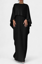 Jane – Maxikleid für Damen mit hohem Kragen und Rüschenärmeln – Ansicht 5
