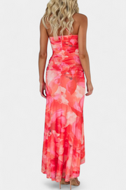 Abigail – Langärmeliges florales Damenkleid aus Blumen-Mesh – Ansicht 8