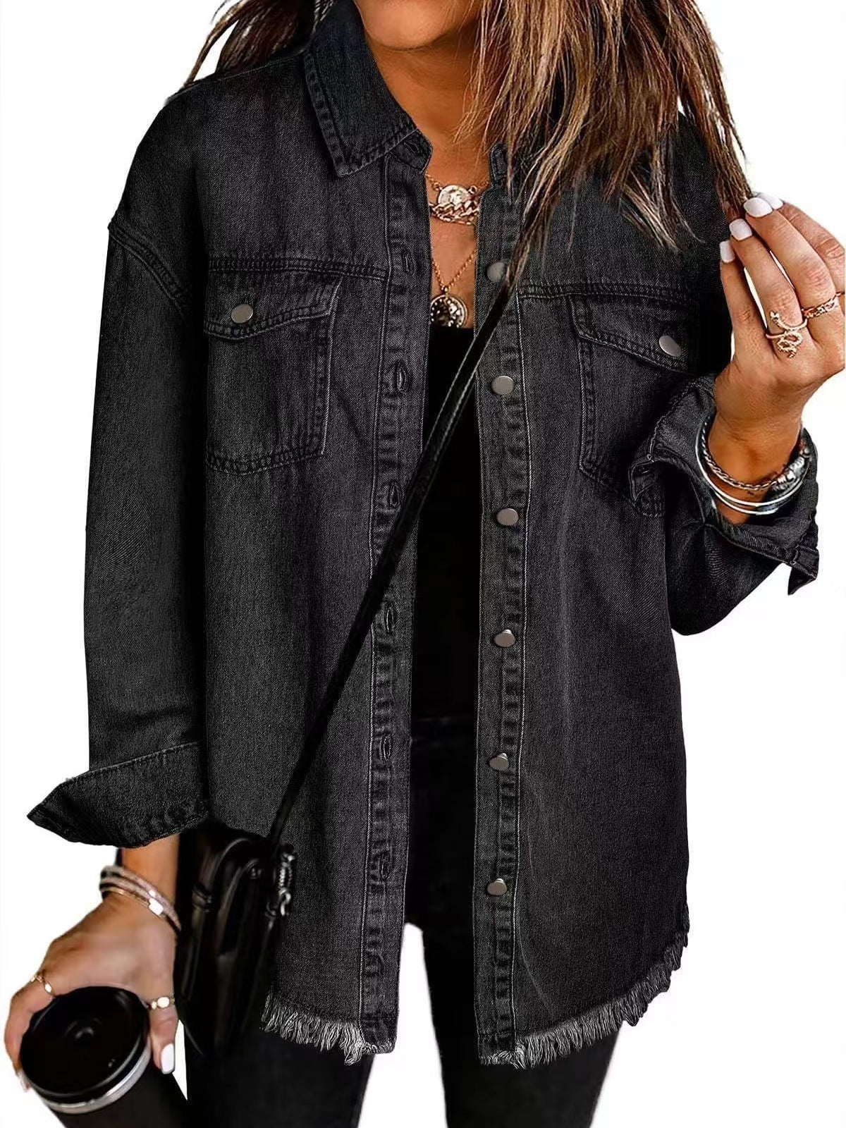 Roxane – Klassische Jeansjacke für Damen – Ansicht 3