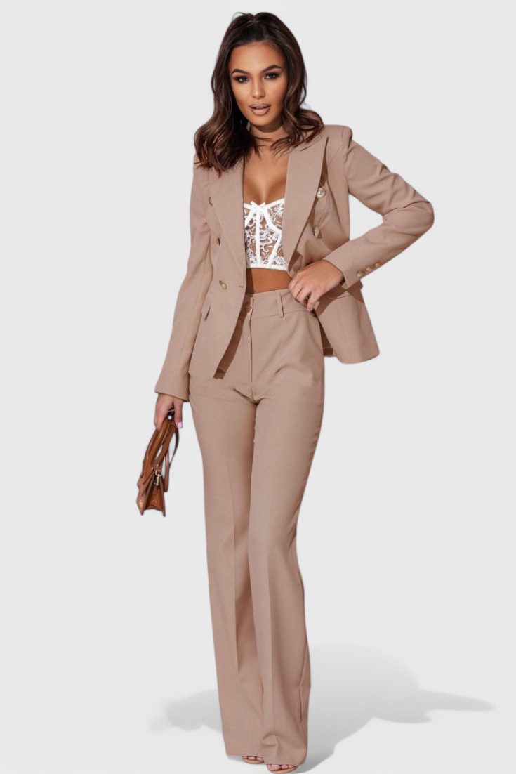 Elegantes Blazer- und Hosen-Set von Rosalin