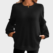 Haniel – Lässiges Damen-Sweatshirt aus Baumwollmischgewebe – Ansicht 3