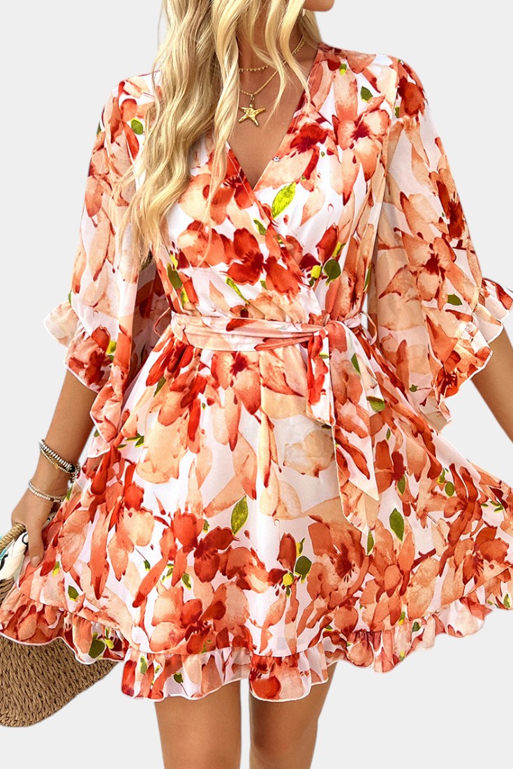 Besa Mini-Kleid mit Blumenmuster