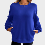Haniel – Lässiges Damen-Sweatshirt aus Baumwollmischgewebe – Ansicht 2