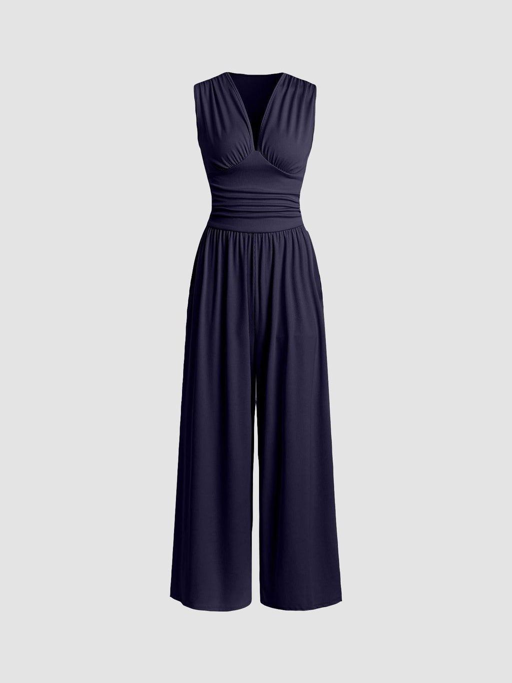 CHARITY – Eleganter ärmelloser Jumpsuit mit weitem Hosenbein
