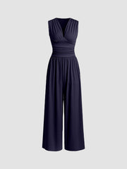 Charity – Eleganter ärmelloser Jumpsuit für Damen mit weitem Hosenbein – Ansicht 5