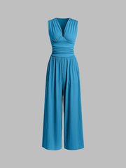 Charity – Eleganter ärmelloser Jumpsuit für Damen mit weitem Hosenbein – Ansicht 7