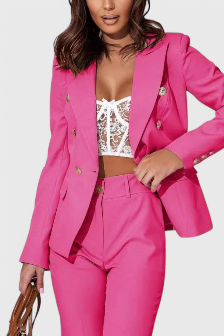 Elegantes Blazer- und Hosen-Set von Rosalin