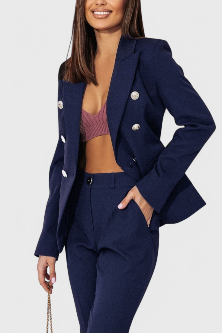 Elegantes Blazer- und Hosen-Set von Rosalin