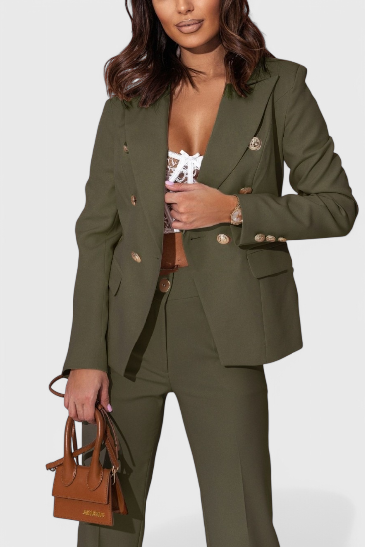 Elegantes Blazer- und Hosen-Set von Rosalin