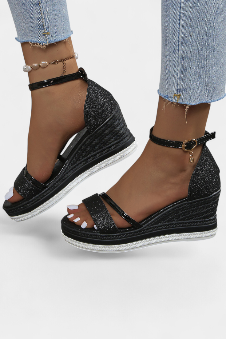 Orthopädische Damen-Keilsandalen Corinne mit Plateau – Ansicht 13