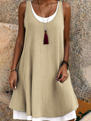 Klara | Trägerloses Sommerkleid im Layering-Look