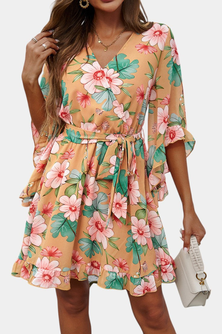 Besa Mini-Kleid mit Blumenmuster