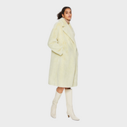Delaney – Oversized lange Damen-Sherpa-Fleecejacke – Ansicht 9