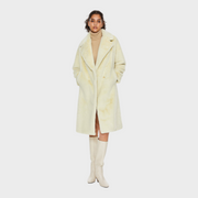 Delaney – Oversized lange Damen-Sherpa-Fleecejacke – Ansicht 3