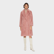 Delaney – Oversized lange Damen-Sherpa-Fleecejacke – Ansicht 4