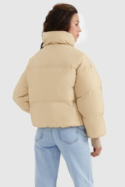 Dela – Kurzer Oversize-Daunenmantel für Damen – Ansicht 37