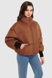Dela – Kurzer Oversize-Daunenmantel für Damen – Ansicht 93