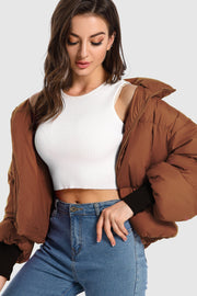 Dela – Kurzer Oversize-Daunenmantel für Damen – Ansicht 94