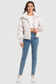 Dela – Kurzer Oversize-Daunenmantel für Damen – Ansicht 95