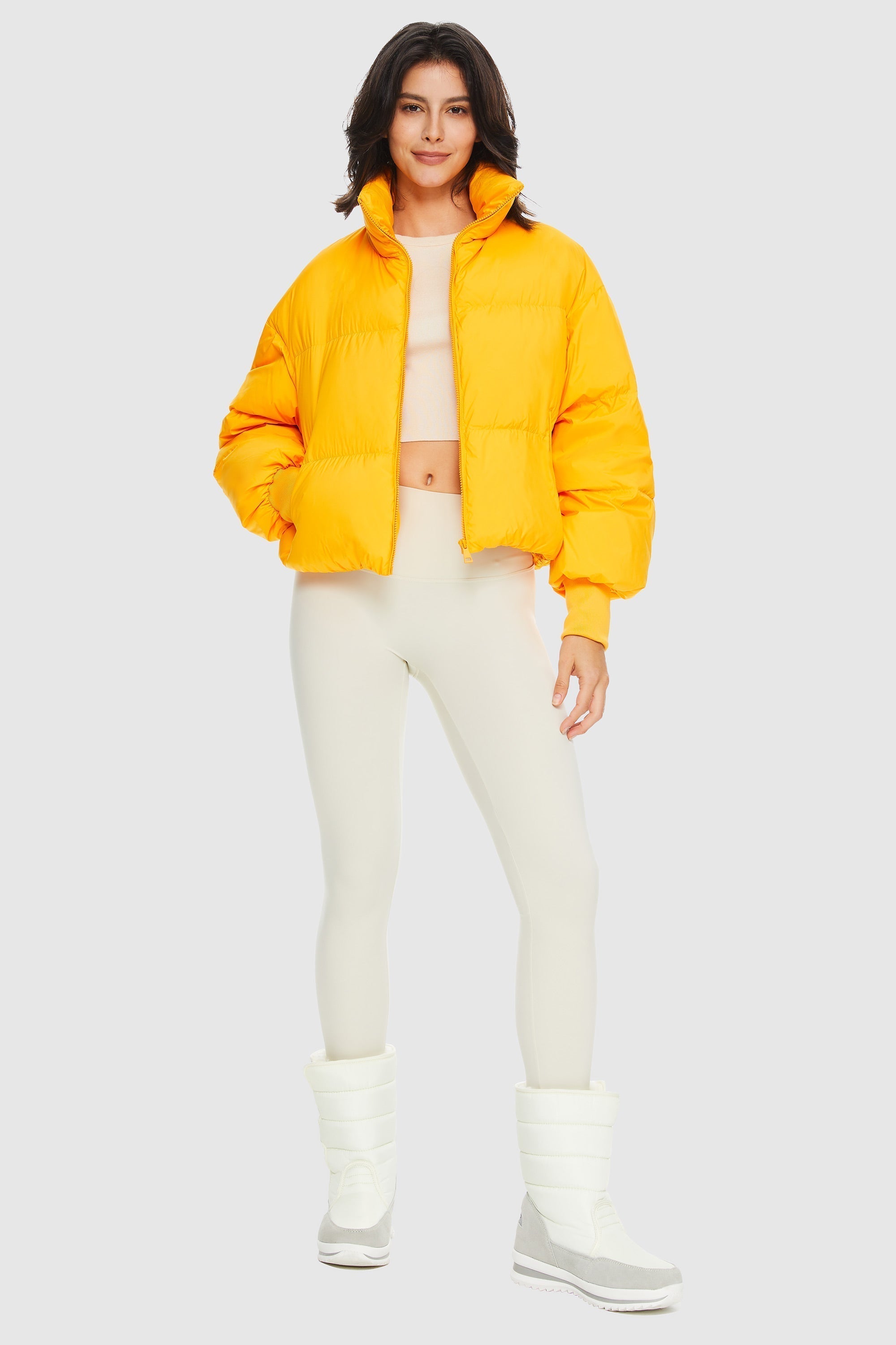 Dela | Klassischer kurzer Oversize-Daunenmantel
