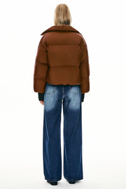 Dela – Kurzer Oversize-Daunenmantel für Damen – Ansicht 85
