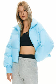 Dela – Kurzer Oversize-Daunenmantel für Damen – Ansicht 62