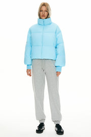 Dela – Kurzer Oversize-Daunenmantel für Damen – Ansicht 63