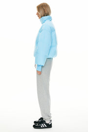 Dela – Kurzer Oversize-Daunenmantel für Damen – Ansicht 64