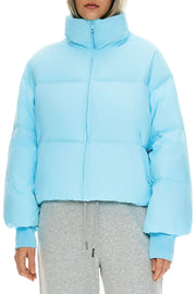 Dela – Kurzer Oversize-Daunenmantel für Damen – Ansicht 71