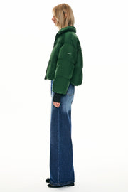 Dela – Kurzer Oversize-Daunenmantel für Damen – Ansicht 4