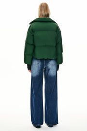 Dela – Kurzer Oversize-Daunenmantel für Damen – Ansicht 7