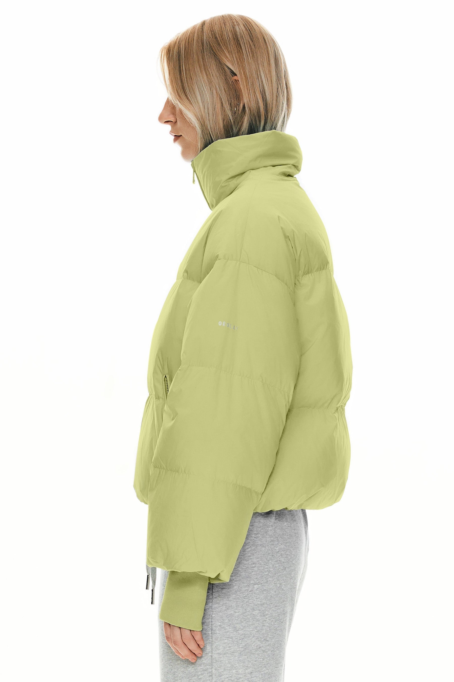 Dela – Kurzer Oversize-Daunenmantel für Damen – Ansicht 53