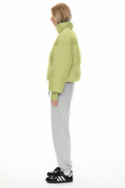 Dela – Kurzer Oversize-Daunenmantel für Damen – Ansicht 54