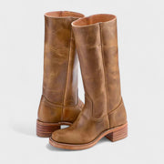 Klassische hohe Reitstiefel für Damen – Ansicht 3