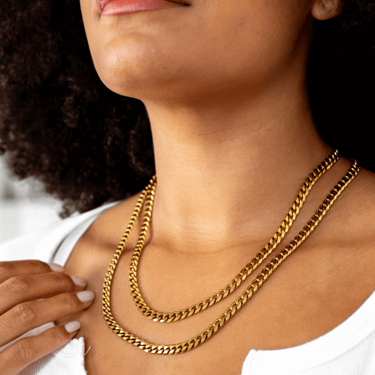 Goldkette im kubanischen Stil